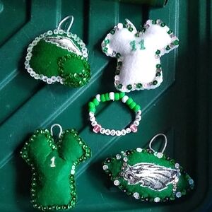 Eagles Xmas Ornaments Set